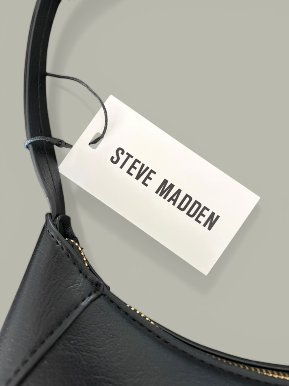 Steve Madden Black Shoulder Bag with Paisley Bandana Accent - Picture 14 of 16